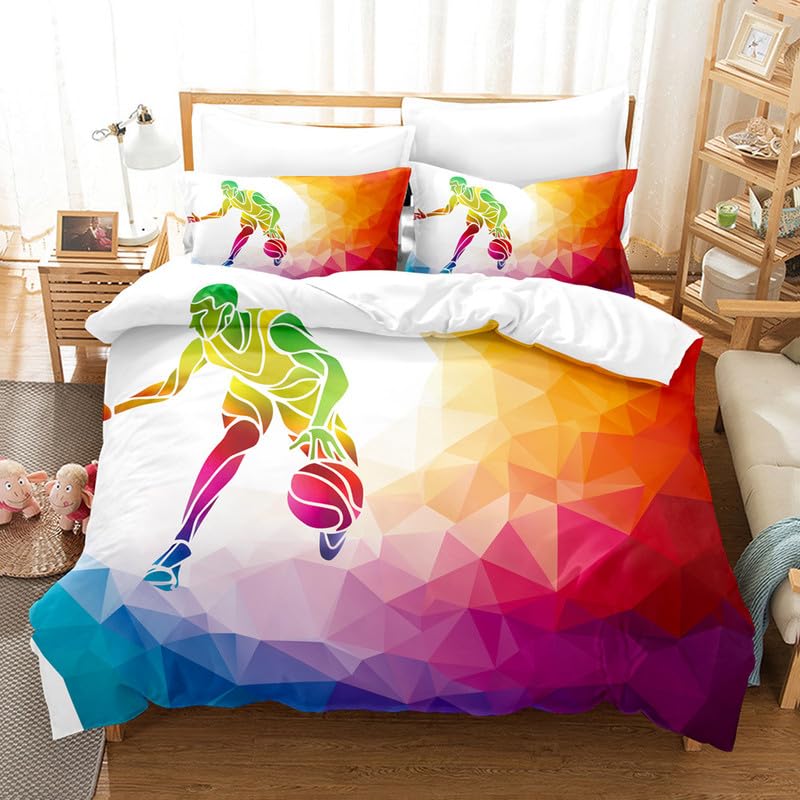 Housse de couette 140x200 microfibre avec ses 2 taies d'oreiller pour lit double