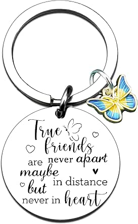Friends Keychain Gifts For Women Best Friend Birthday Gifts Friendship Gifts For Women Friends Female Bff Soul Sisters Long Distance Going Away Gift Birthday Christmas Accessories