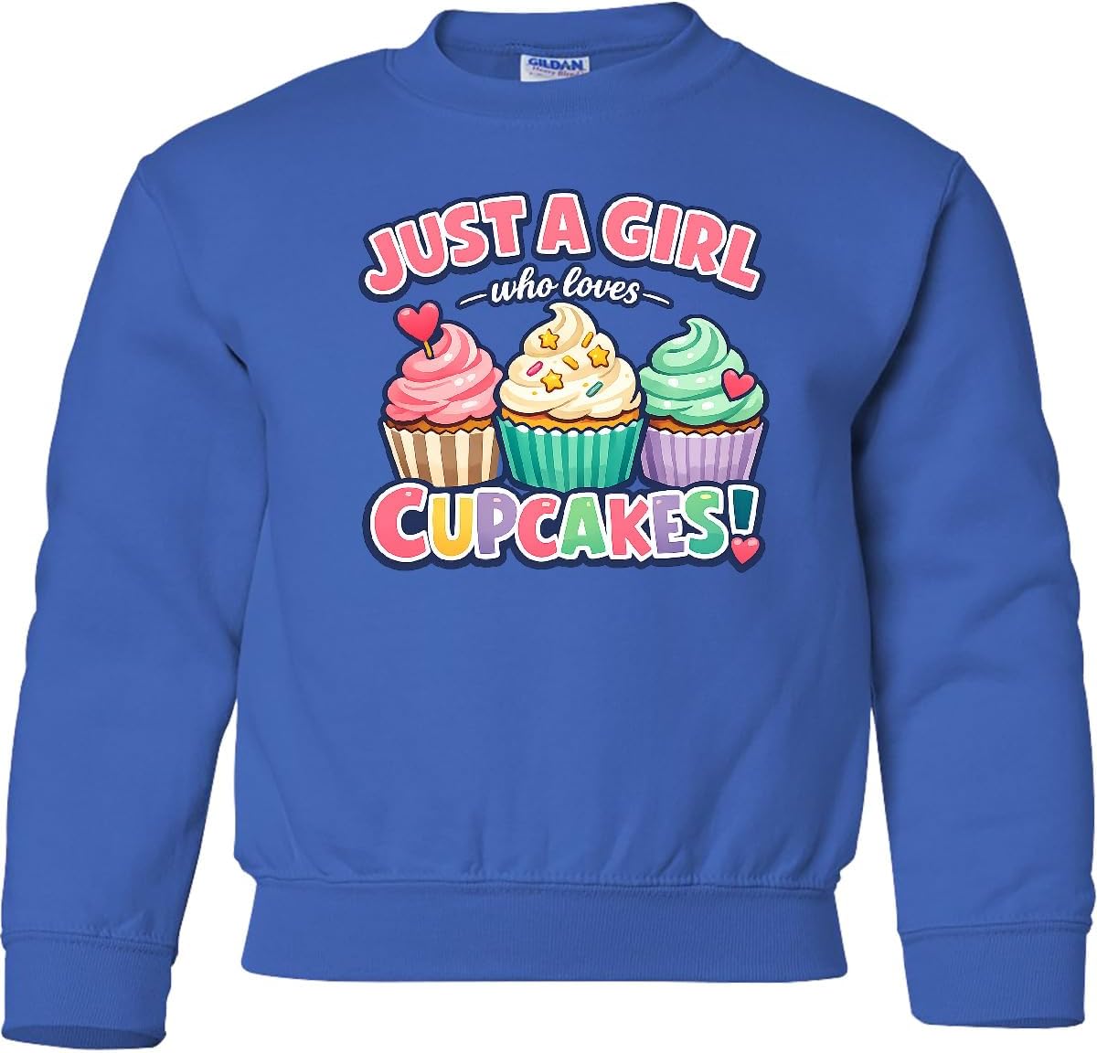 inktastic Cupcake Lover Girl Youth Sweatshirt