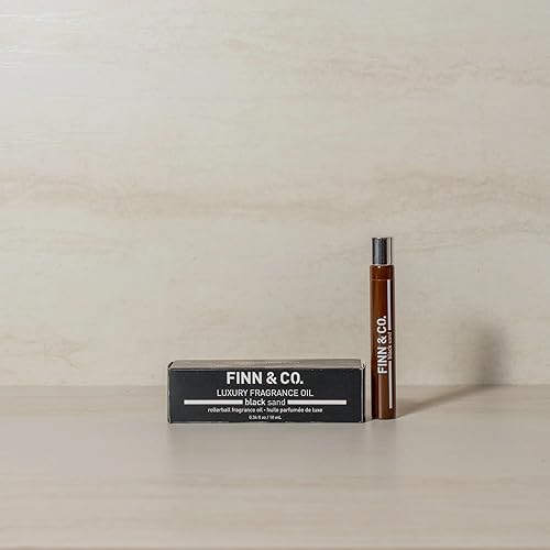 Miniatura 2 de FINN & CO. Aceite de fragancia Black Sand, fragancia inspirada en la playa de larga duración para hombres y mujeres, aceite de perfume rodante, apto