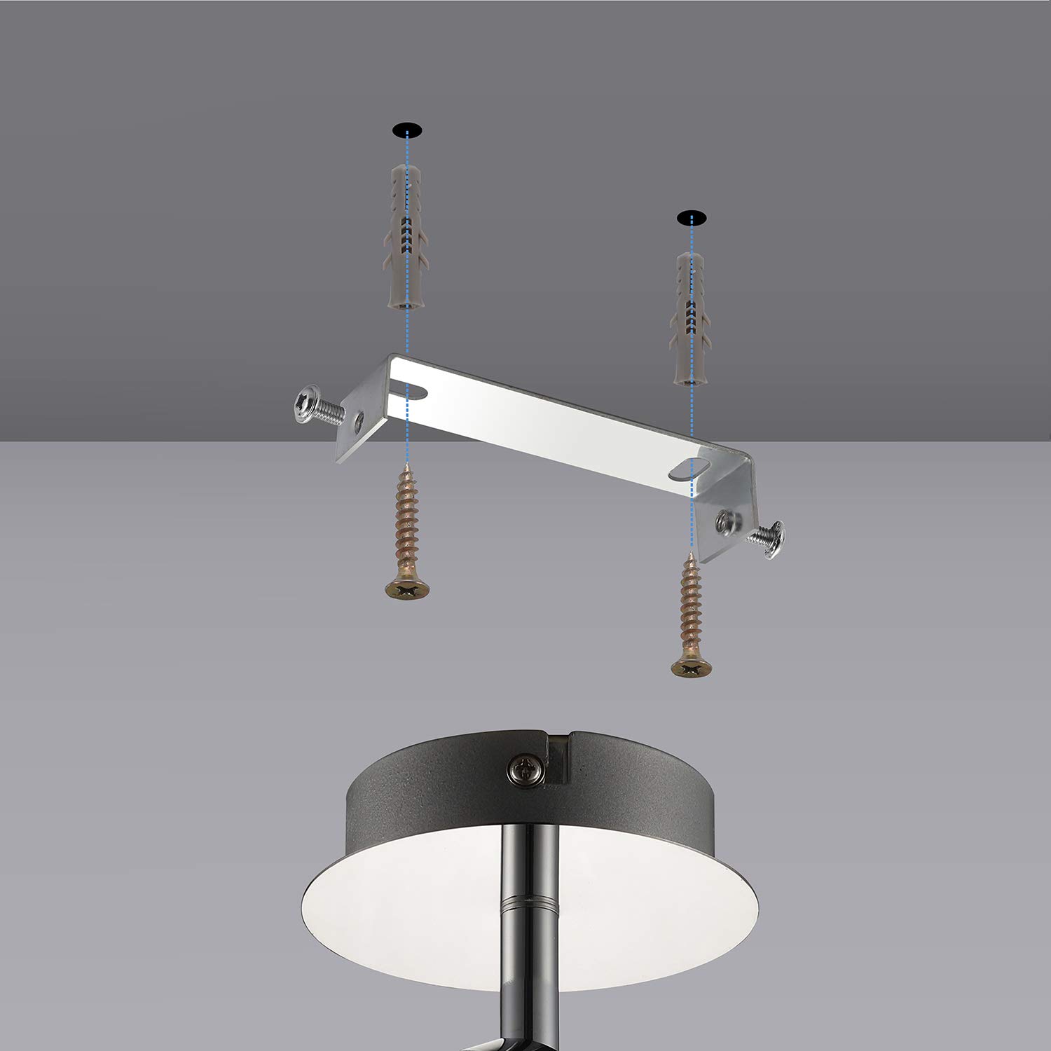 IMPTS LED Deckenleuchte Deckenlampe 6-flammig