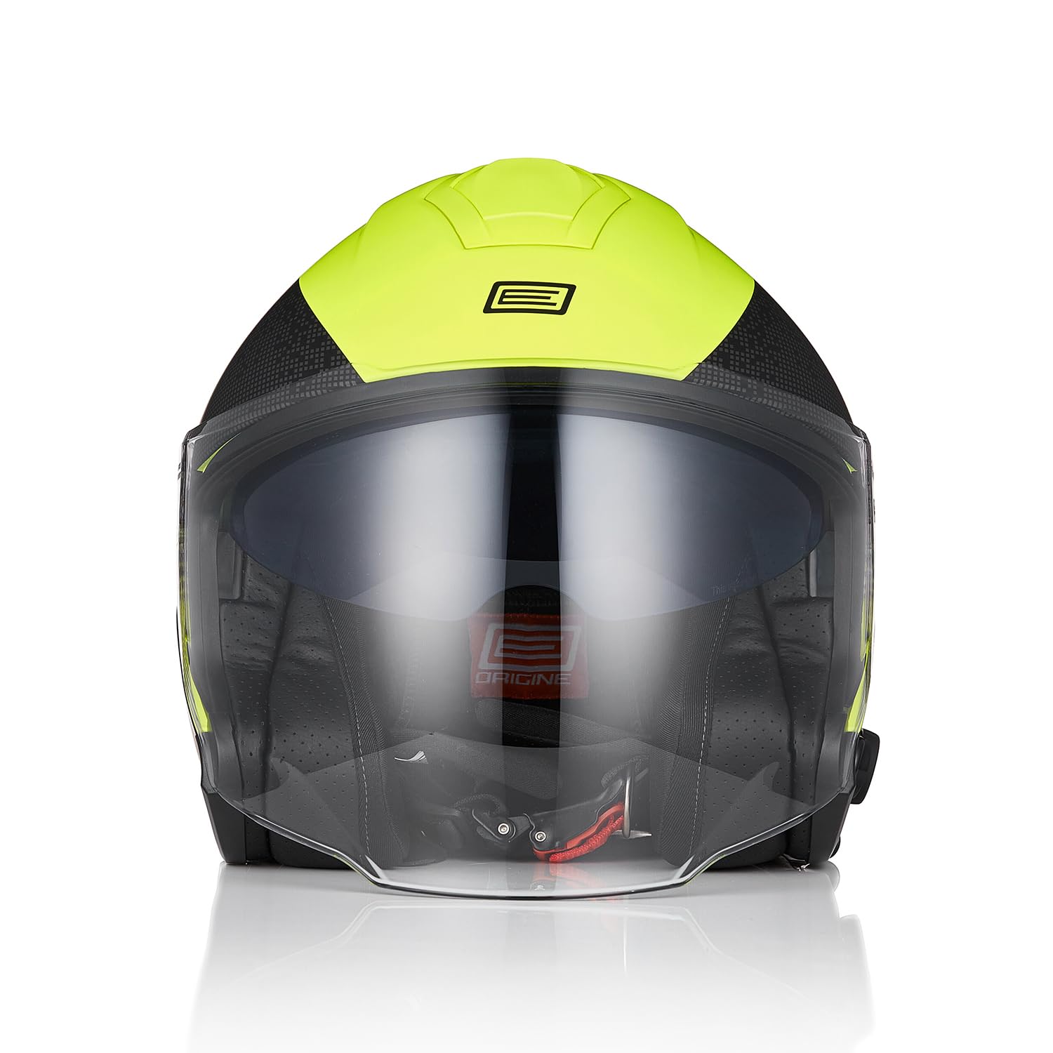 ORIGINE Casco Moto Jet con Bluetooth Casco Scooter con Doble Visera Homologado ECE 22-06