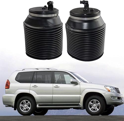 Miniatura 3 de 2 bolsas de resorte de suspensión neumática trasera izquierda derecha reemplazo para 2010-2017 Toyota 4Runner Land Cruiser Prado Lexus GX460 4.6L,
