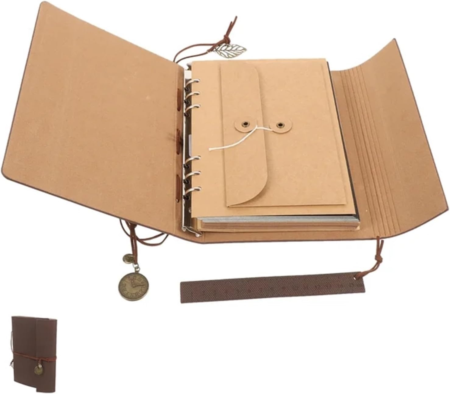 JSEIAJB Vintage PU Photo Album Picture Collection Album Home Use Picture Album