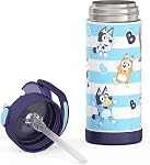 THERMOS FUNTAINER 14 Ounce Stainless Steel Vacuum Insulated Bottle, Bluey