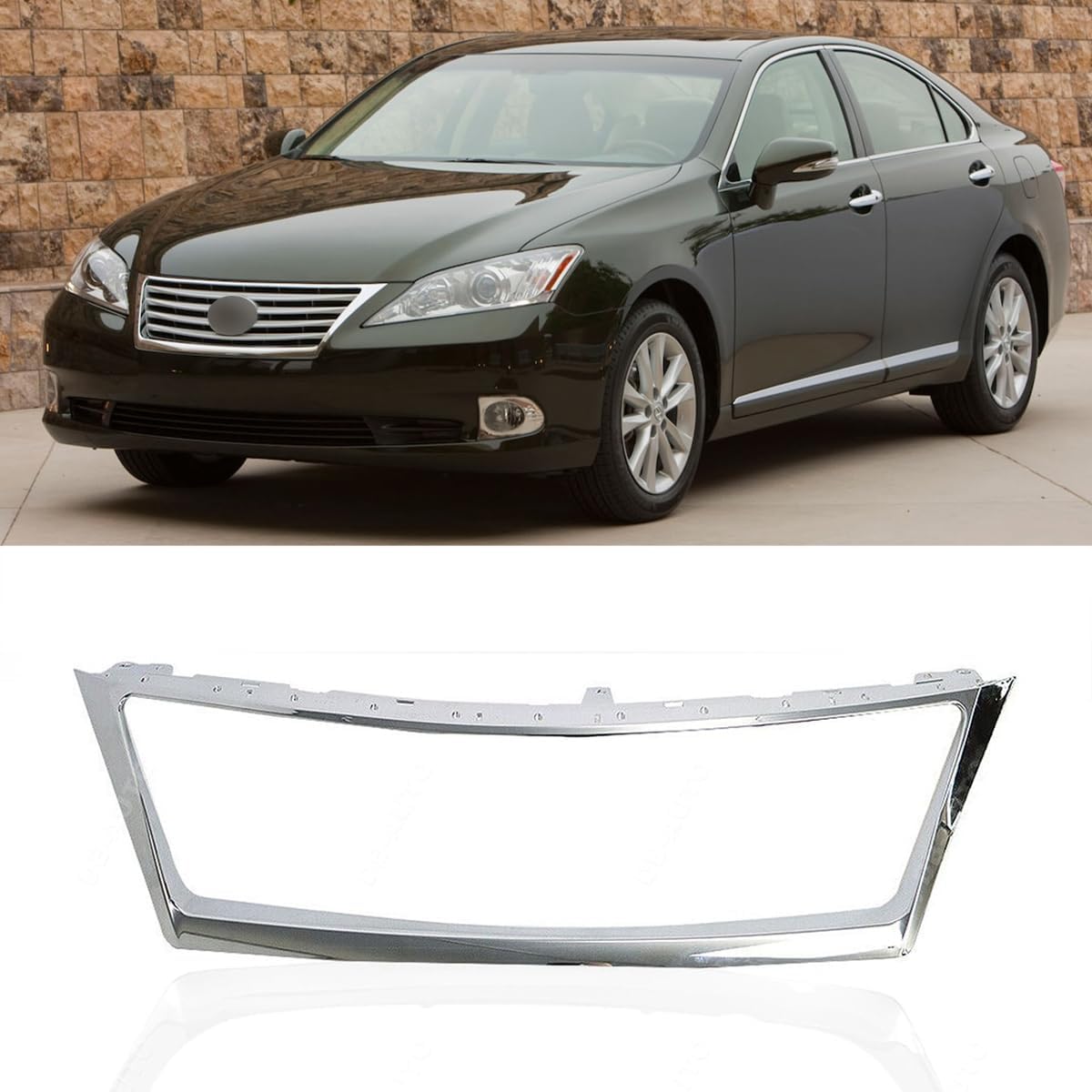 New Grille Trim Grill Chrome Compatible with ES350 2010-2012 LX1210103 5311133350