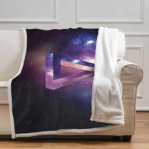 Miniatura 10 de Marble Texture Cobijas Calientes para Invierno Flannel Blanket Soft & Cozy for Sofa Bed Couch Throw Size 51In x 59In