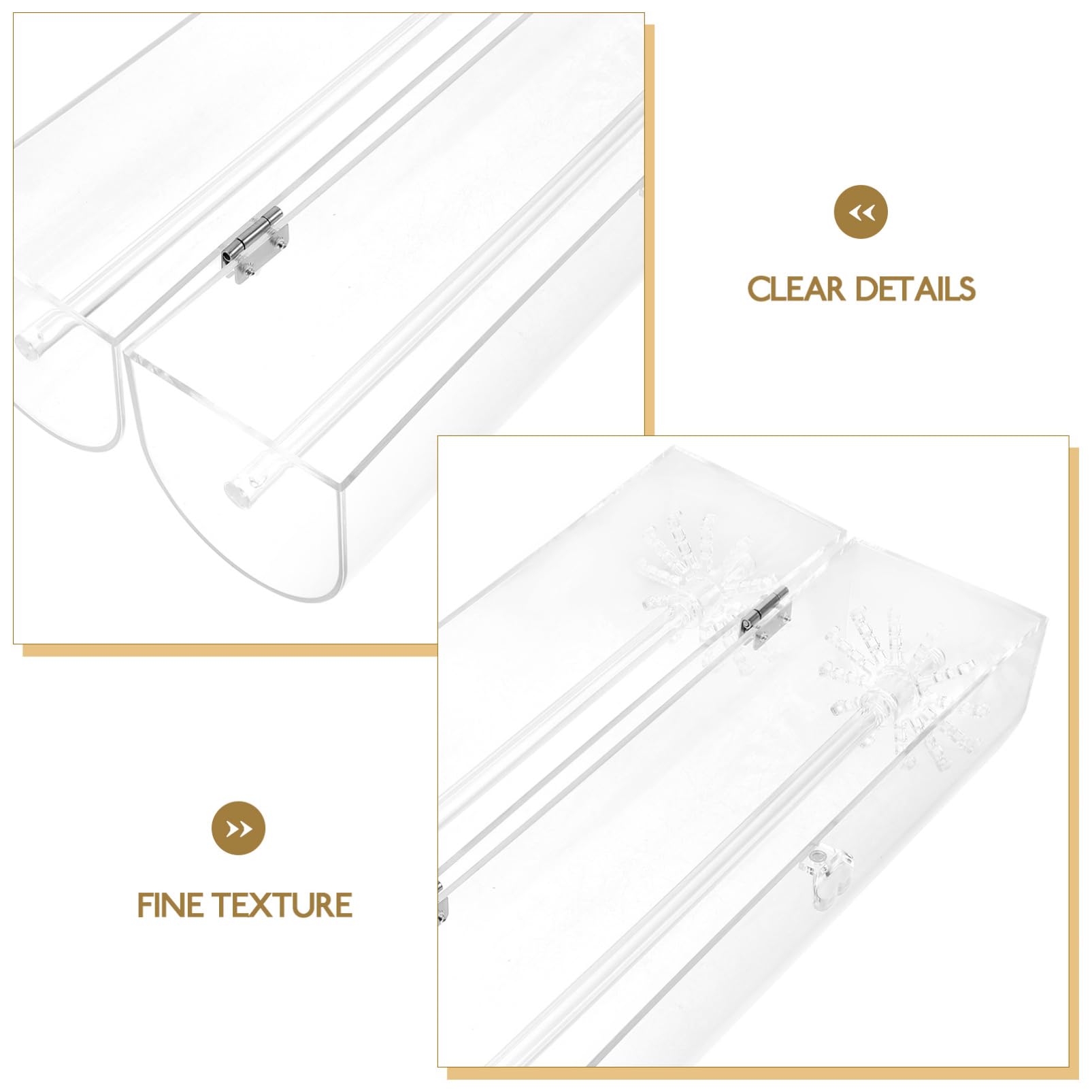 BESTYASH Espositore Collane in Acrilico, Porta Collana da Tavolo Aree Multiple, per Gioielli, Stabile e Decorativo, per Camera