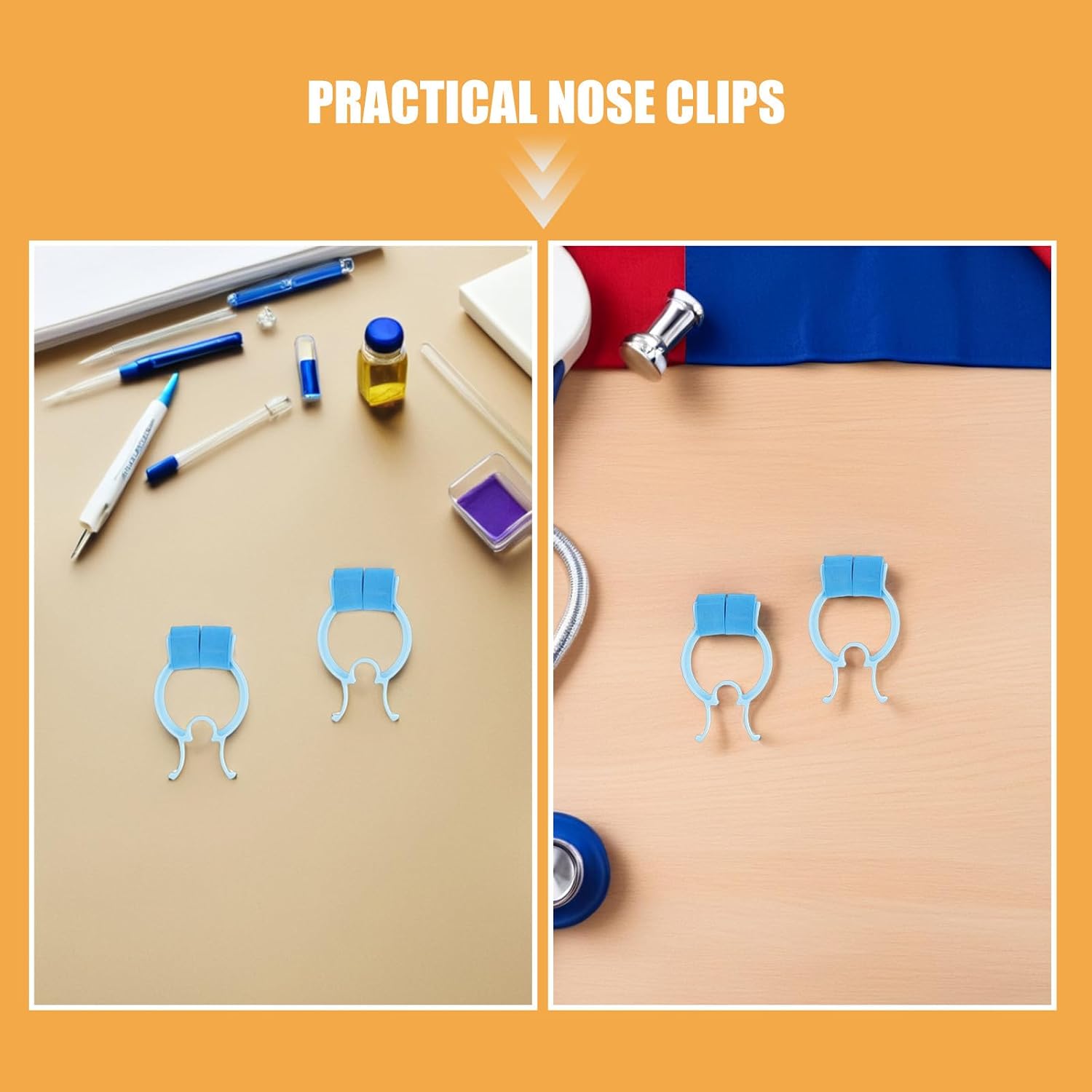 SUPVOX 30-piece Breathing Nose Clips for Kids Soft Padded Nasal Clamp for Pulmonary Function Test Swimming Nose Bleed Stopper Respiratory Training and Outdoor Activities image 3