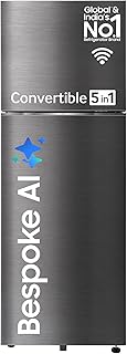 Samsung 330 L, 3 Star, Convertible 5-in-1, Digital Inverter, Frost Free Double Door, WiFi Enabled Bespoke AI Refrigerator...