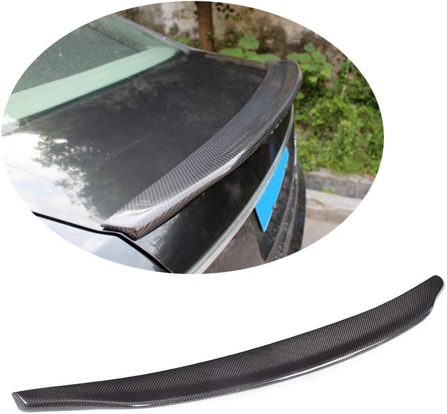 Trunk Spoiler fits Audi A6 C7 Sline S6 Sedan 2012-2018 Pure Carbon Fiber Rear Trunk Tail Lip Deck Boot Wing