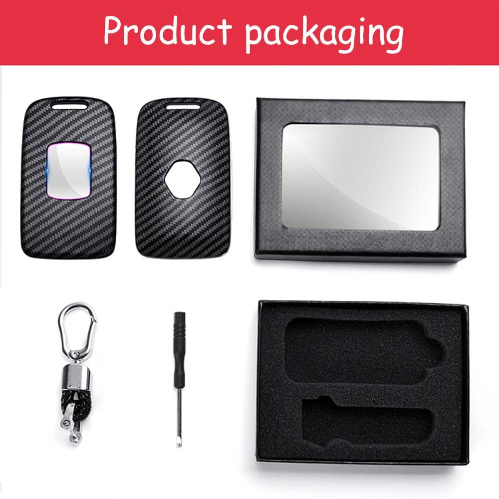 Conchas Clave para Renault Koleos, Protector de Soporte for Mando a Distancia Sin Llave Flip Car Key Shell Cover Carcasa de Repuesto Plegable,A Black