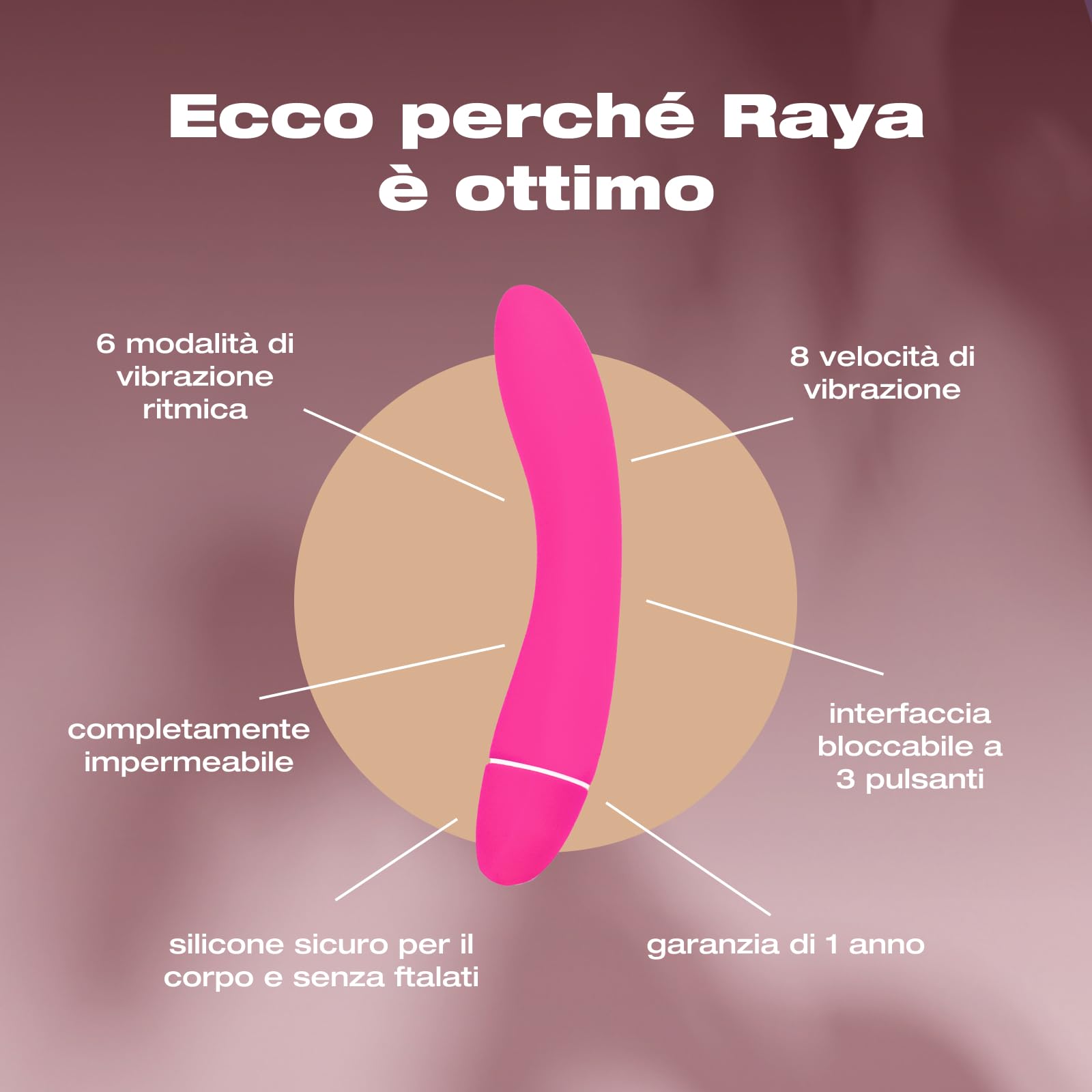 INTIMINA - Raya Massager personale Cerise