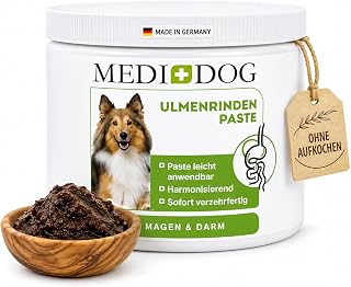 MEDIDOG 500g Premium Ulmenrinden-Paste für Hunde sofort verzehrfertig mit Slippery Elm Bark | unterstützt eine gesunde Verdauung & Normale Kotkonsistenz