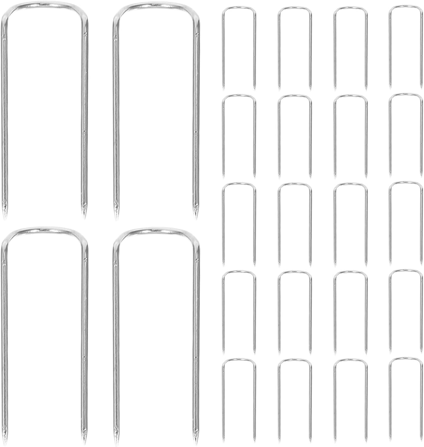 400pcs Stainless Steel U-Shaped Quilting Pins Fork Pins for Fabric Alignment Sewing Handcrafts Upholstery Slipcover Projects