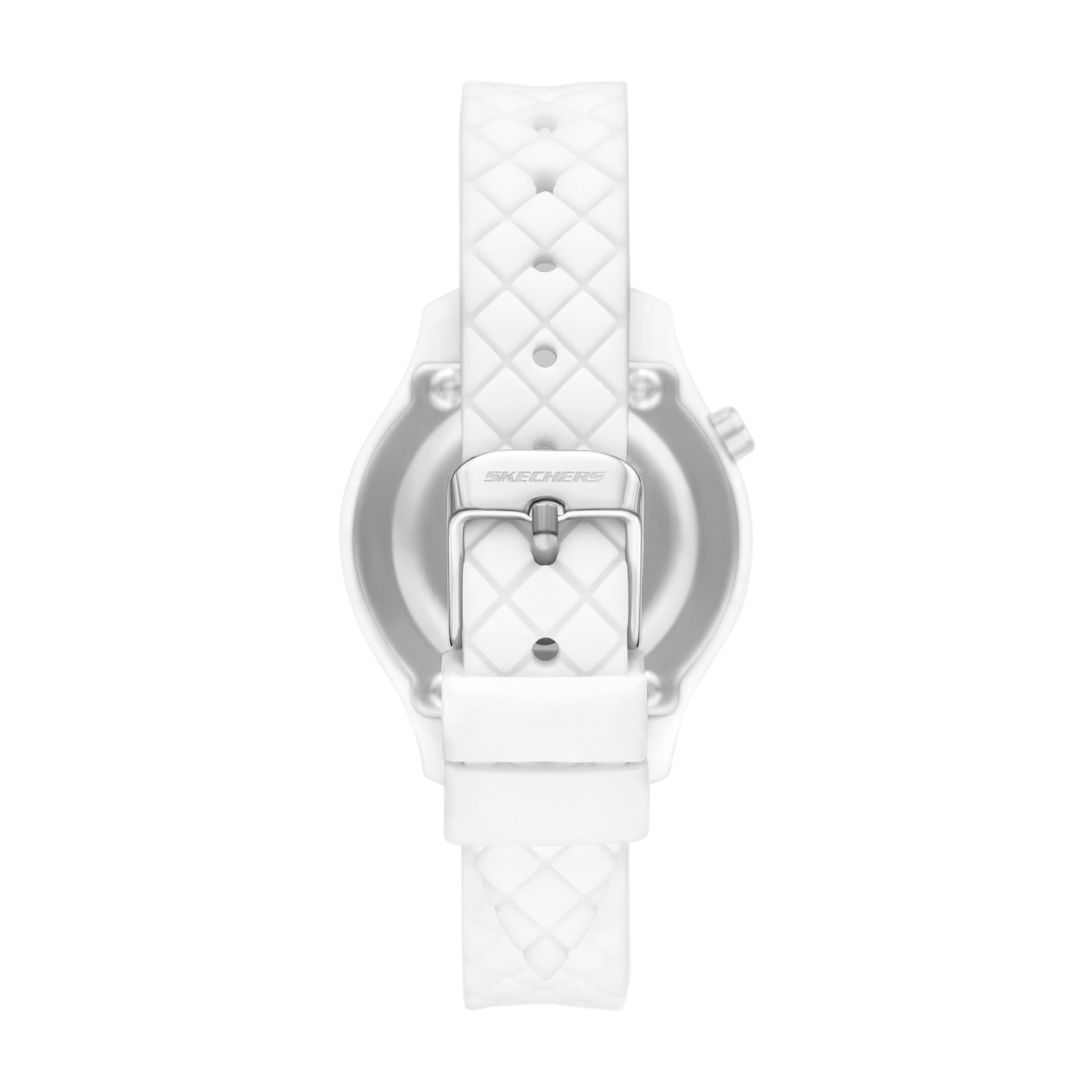Skechers Bayley, orologio in silicone bianco a tre lancette (modello: SR6386)