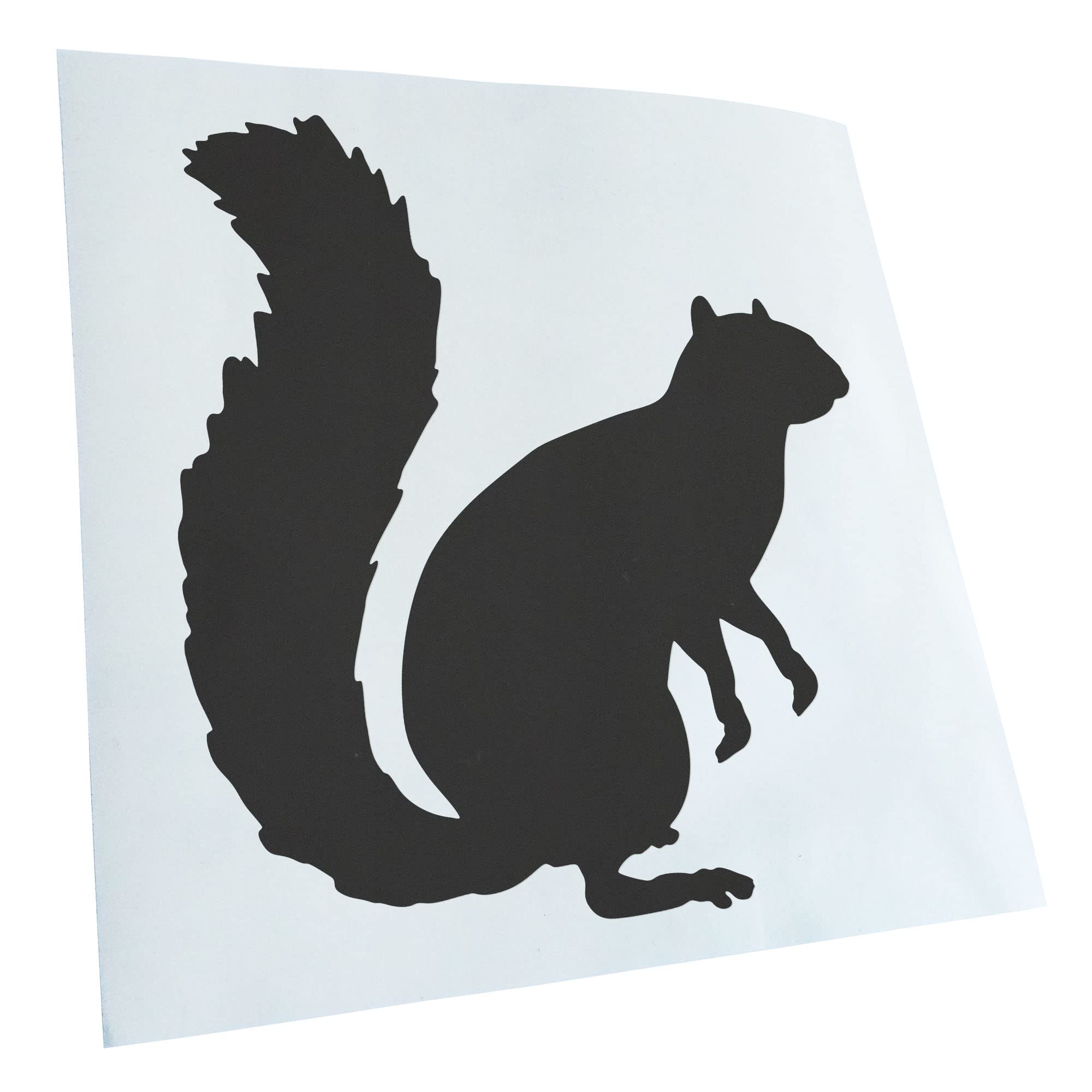 Kiwistar Dark Grey-73 - Car Sticker - Dark Grey - 60 X 55 Cm Squirrel - Rear Window Car Sticker Weatherproof For Car Truck Moped Truck - Sticker Exterior Self-Adhesive Tuning Accessories For Windows