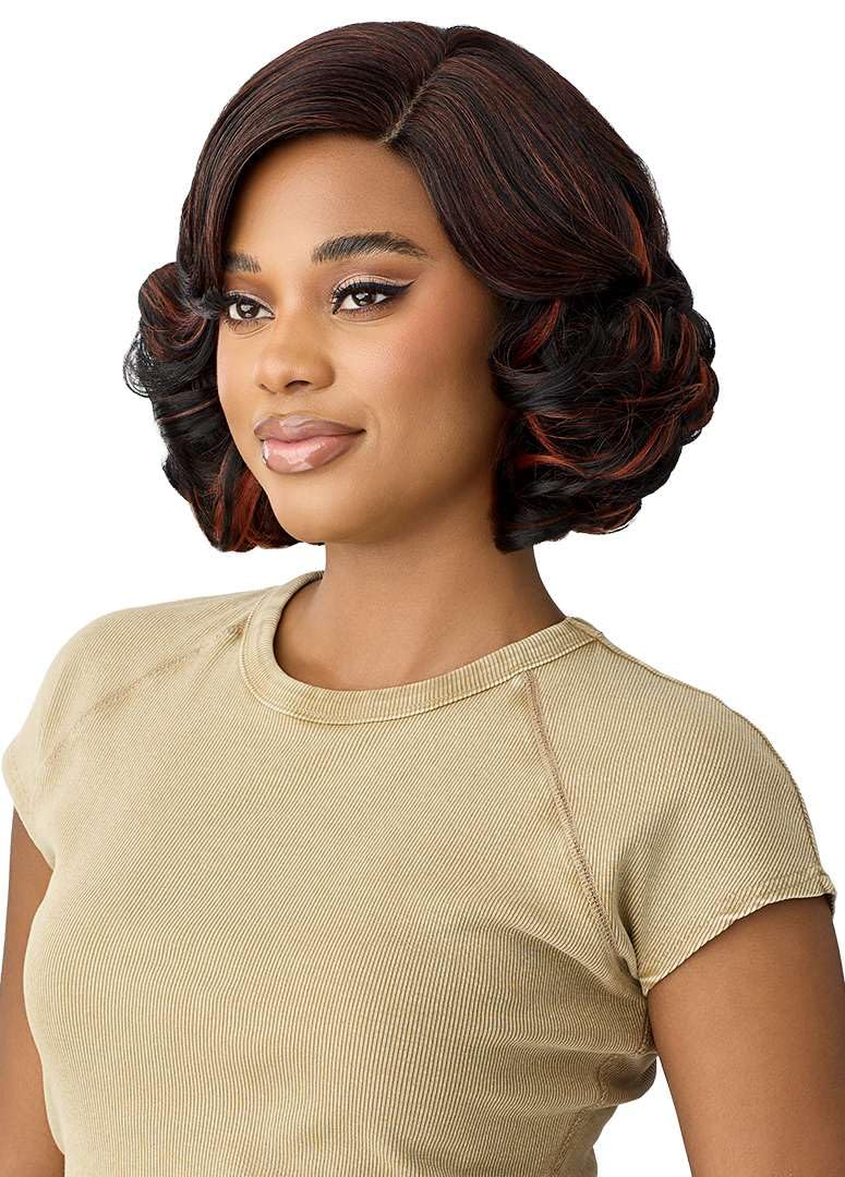 Outre The Daily Wig - Lace Part Wig - Style & Dash - Daily 26 (BROWN GRAY 34)