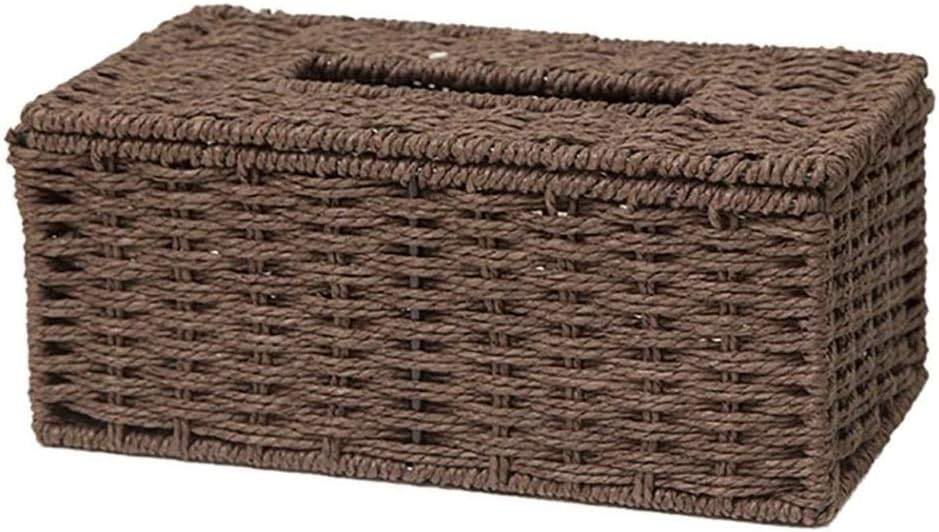 Handmade Woven Tissue Box Tissue Box Decorative Cover Holder Napkins for Elegant Decor