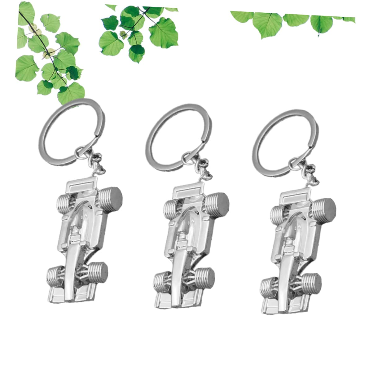 TOPBATHY Renn-schlüsselanhänger Schlüsselbund Reiz Auto Neuheit Schlüssel Schlüsselanhänger Zubehör Charms Charme-schlüsselanhänger Schlüsselhalter Silber
