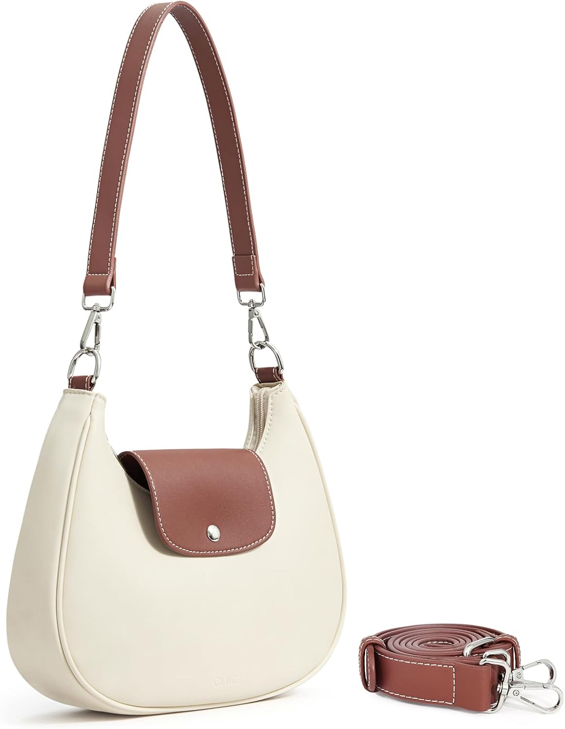 CLUCI Shoulder Bag for Women, RFID Blocking Purse Vegan Leather Hobo Handbags with Adjustable Strap Anti Theft Crossbody Bag - Image 7