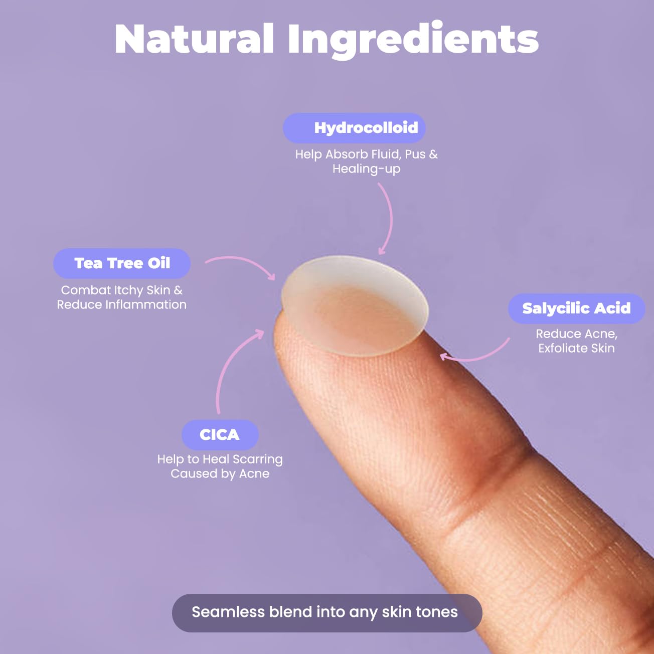 ROSELYNBOUTIQUE Pimple Patches, Hydrocolloid Spot Patches for Blemishes, 300 Clear Dots, Vegan & Cruelty-Free - Image 3