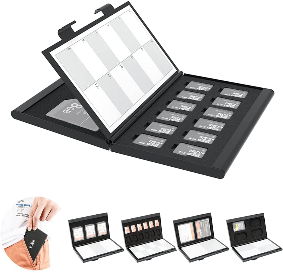 Custodia Schede Memoria In Alluminio - Porta SD, CF, MicroSD Con Protezione Urto - Foto 4