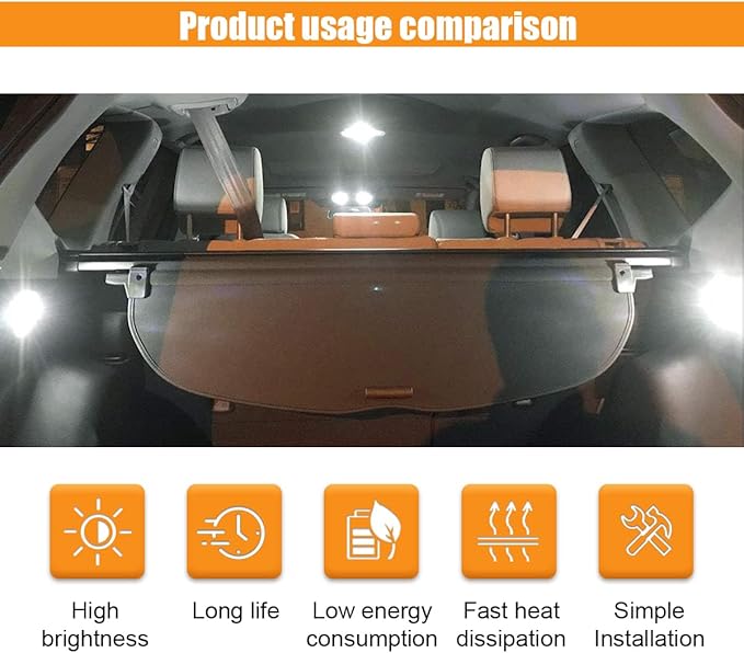 Kit de 32 Bombillas LED Interiores para Coche smilfuy miniatura 3