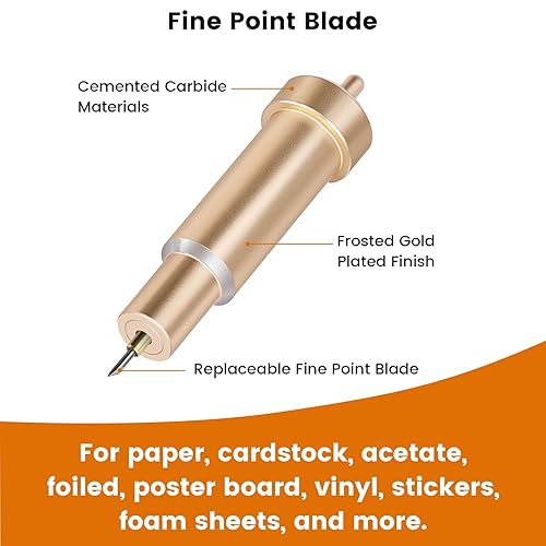 Miniatura 4 de JUUBNNN Cuchillas de punta fina de alta calidad compatibles con máquina Cricut, cuchillas de repuesto de punta fina para Maker 3MakerExplore Air