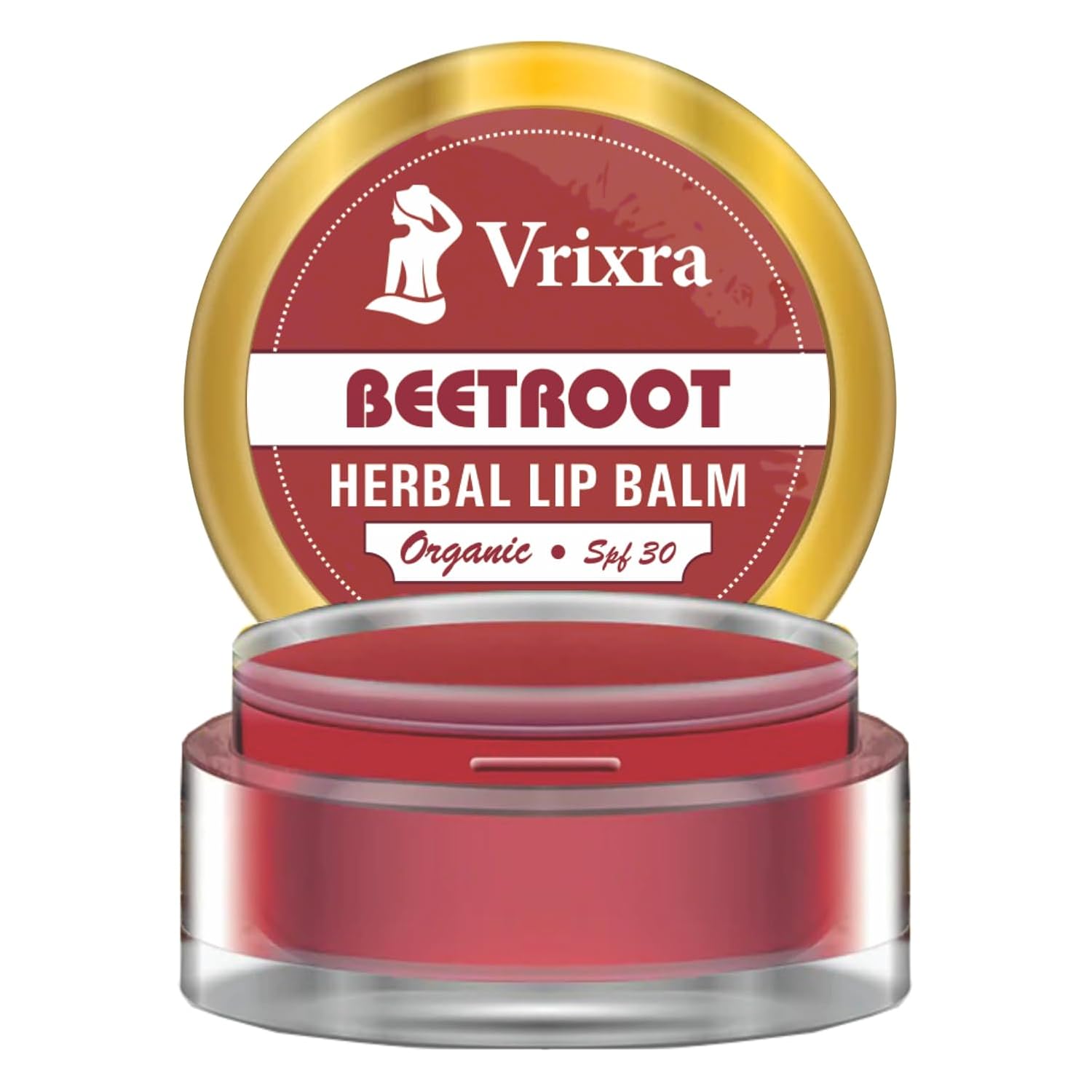 organic beetroot lip balm for dark lips to lighten with spf 30