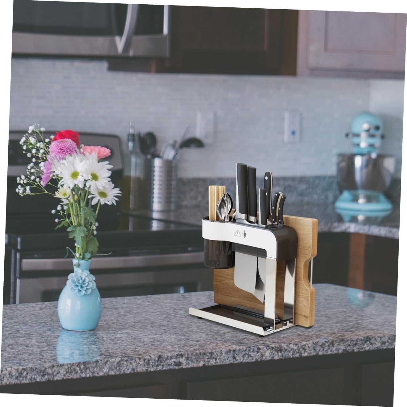 1pc Kitchen Storage Rack Multi Functional Drying Rack for Utensils Organizes Spoons Chopsticks Space Saving Design for Kitchen Bathroom Living