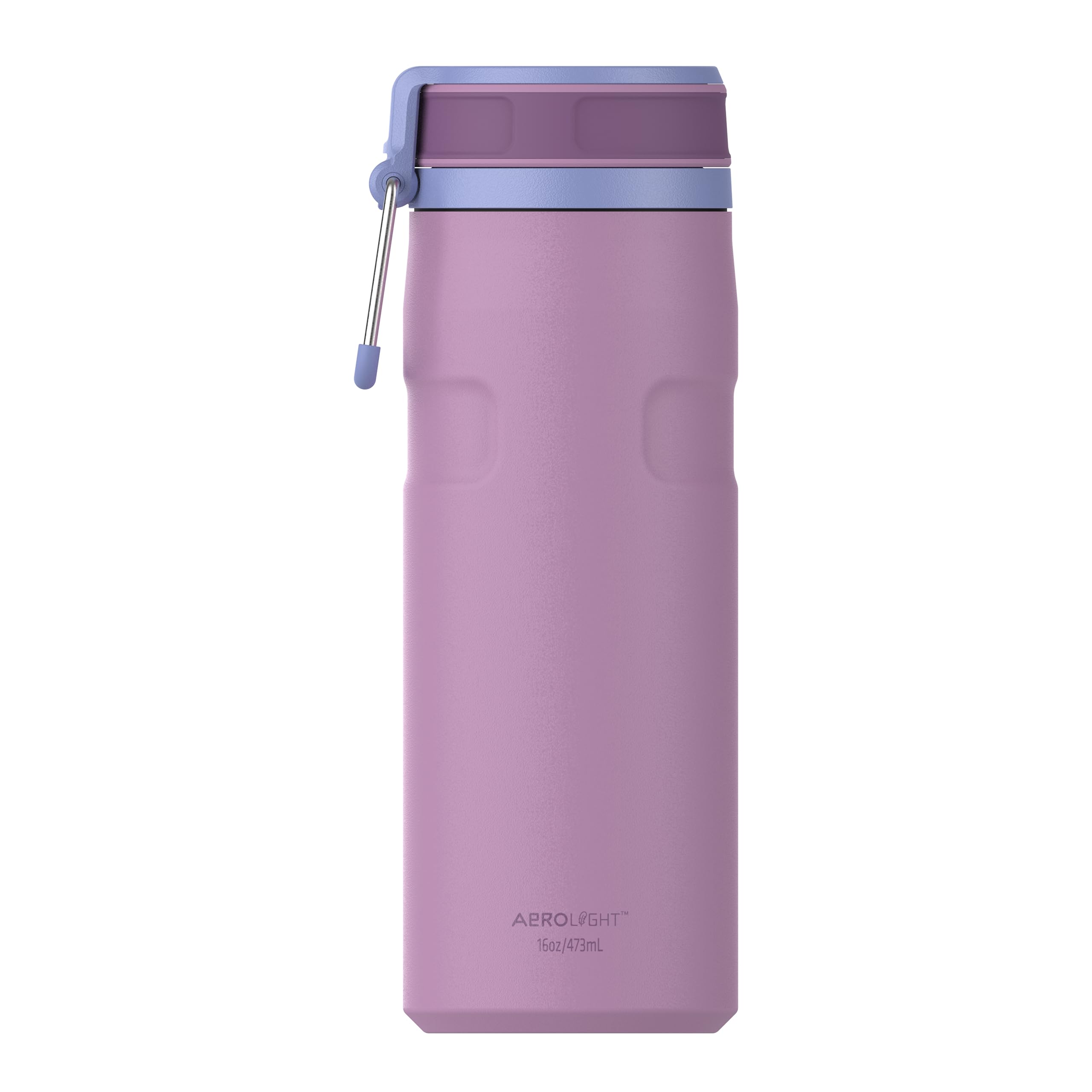 STANLEY 1913 IceFlow Bottle Twist Flip 0.47L - Kühlt 12 Stunden - 3 Tage Eisgekühlt - Spülmaschinenfest - Recycelter Edelstahl - BPA Frei - Doppelwandige Vakuumisolierung - Lilac