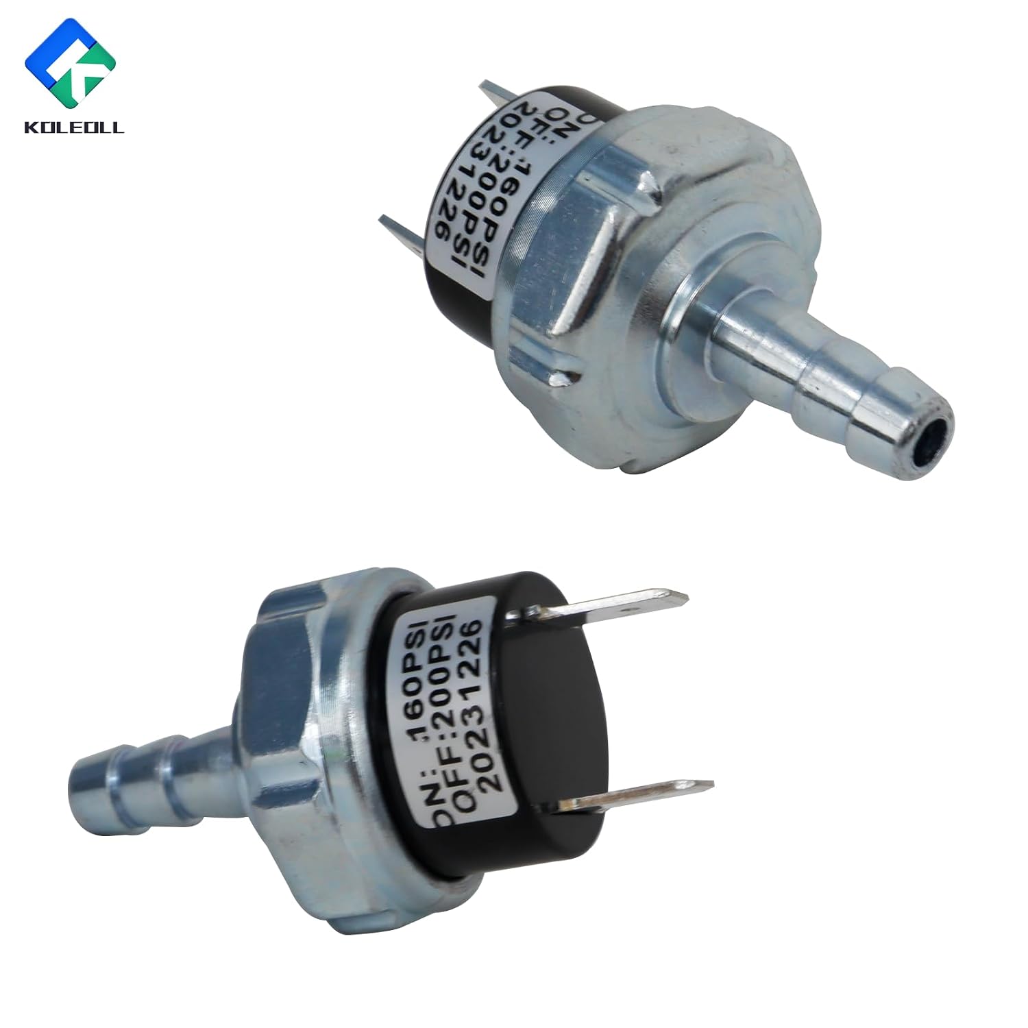 N003990 Air Compressor Micro Pressure Switch Compatible with D55168 Type 5-8 160 PSI ON / 200PSI Off Replacement Part