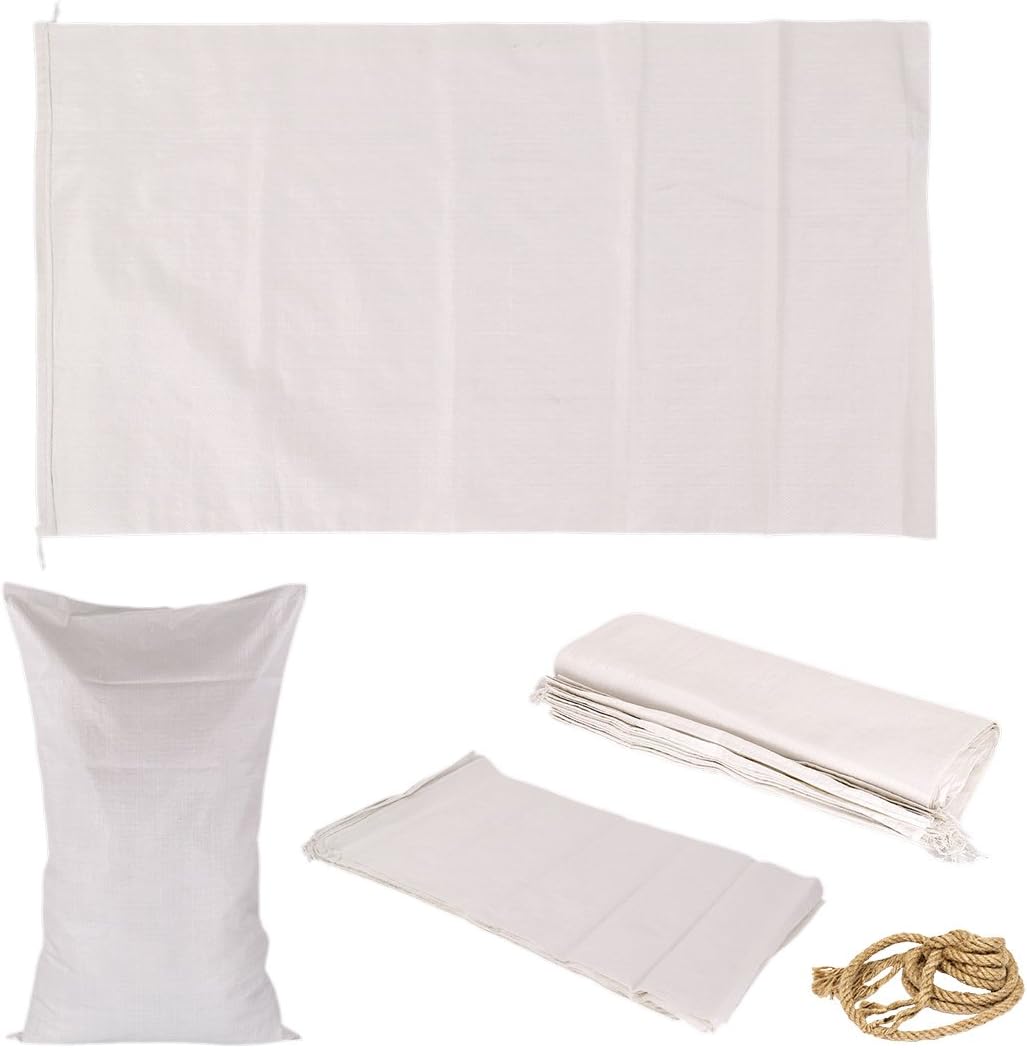 Sandbags Woven Polypropylene Sand Bags Polypropylene Bags with Ties 10pc