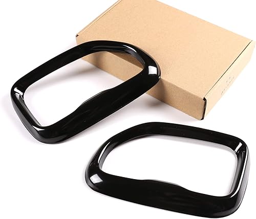 Miniatura 4 de CHEYA Cubierta de tubo de escape de coche de acero inoxidable 304 2 piezas para BMW X3 G01 2018-2020 Accesorios de coche (negro brillante, estilo 2)