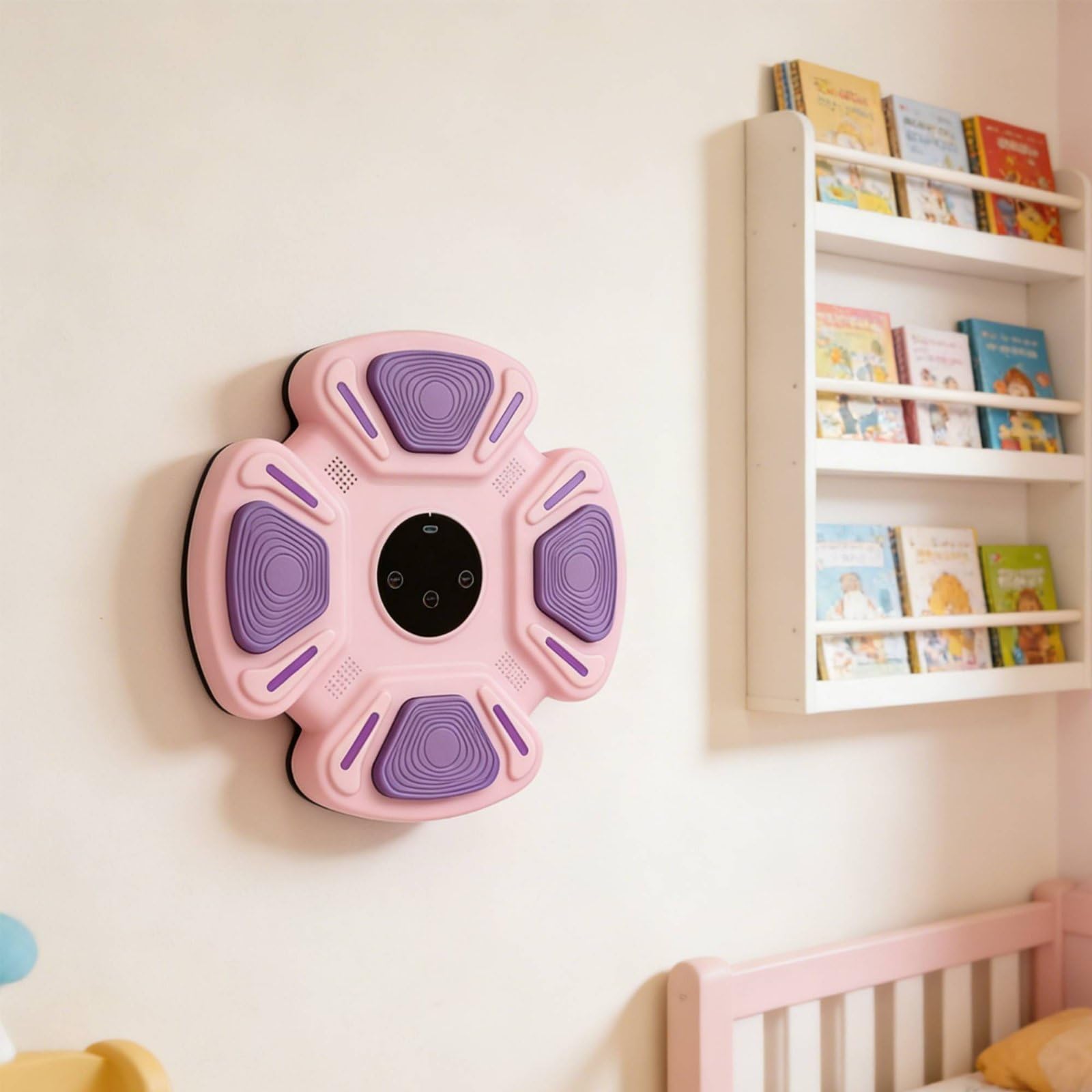 Children Training Target Bersaglio da Allenamento Pugno Intelligente Piastra Parete Pad per Bambini con Sincronizzazione Musicale Luci Pu per