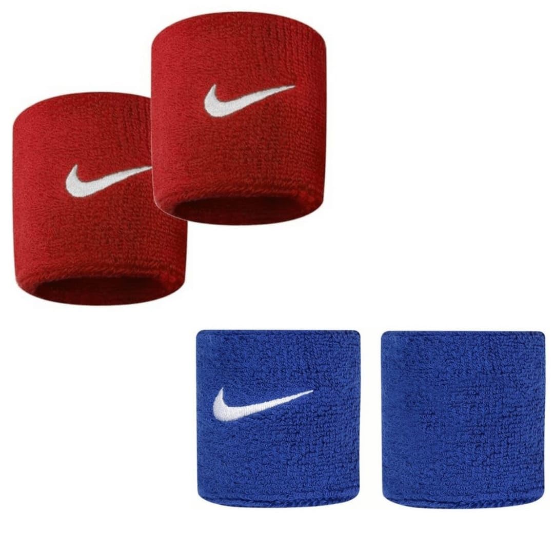Sweksha Creations Wrist Band for Men & Women 3 Inch - Wrist Sweat Band(Red and Blue) (B0C9TTW3W4) Amazon Price History, Amazon Price Tracker