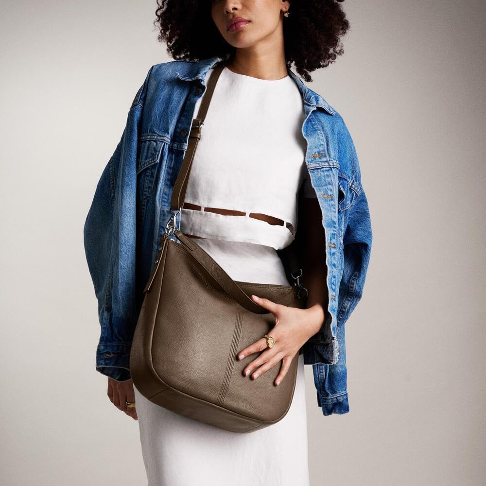 Fossil Women's Jolie Leather Hobo Purse Handbag for Women - Image 2