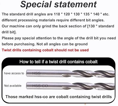 Drill Bit Sharpener, Power Drill Bit Sharpeners for All Bits (1/8-15/32inch), Multipurpose Drill Bit Grinding Sharpener for Twist Bits