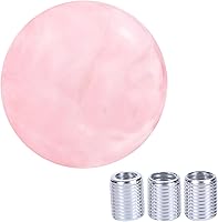 Arenbel Pink Ball Gear Shift Knob - Universal M8/M10 Adapters for Manual Automatic Cars Trucks SUVs - Easy Install Resin Shifter