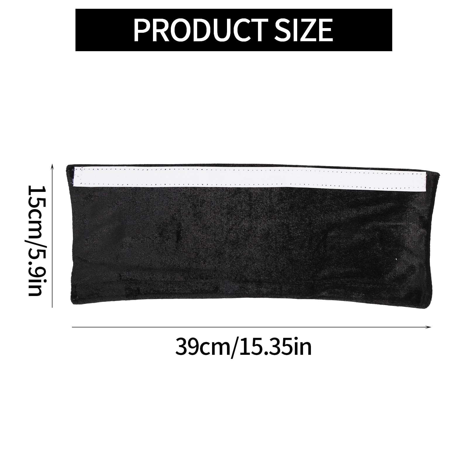 Penitue 2pz Copri Braccioli Passeggino Neonato, 39x15cm Universale Sostituzione Copertura Protettiva Maniglia Passeggino Rimovibile Manicotti Maniglia Accessori Pratici (Nero)