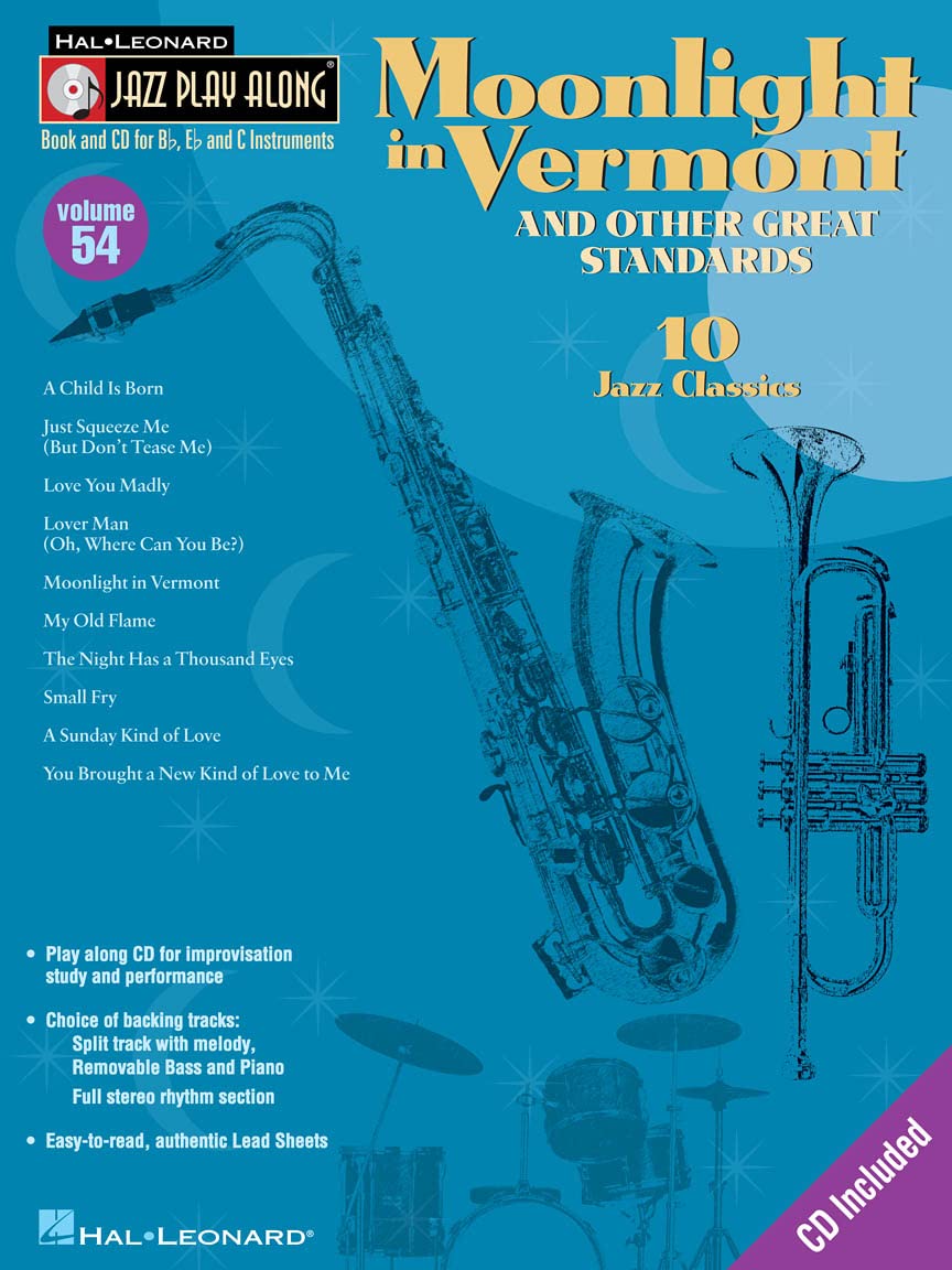 Clarinette méthode jazz Moonlight in Vermont partition musique pour clarinettiste CD