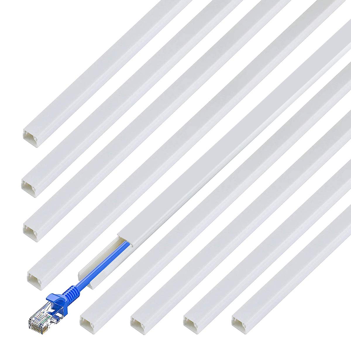 Buy TV Cord Cover Concealer 142" Cord Cover Kit, PVC Wire Molding