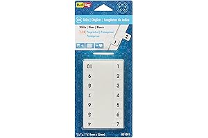 RediTag Numbered Tabs: Pre-Printed Divider Tabs for Organization
