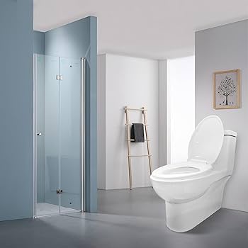 AOLALA Elongated Toilet Seat, Slow Close, Easy Clean Easy to