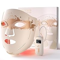 RENPHO Maschera Viso LED Morbida in Silicone Copertura completa del viso con 324 LED