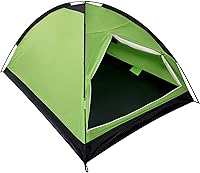 Vista 9 de XL Tienda de campaña tipo cúpula para 1 persona, impermeable, ligera, portátil para acampada, senderismo, color naranja/azul/verde militar/verde
