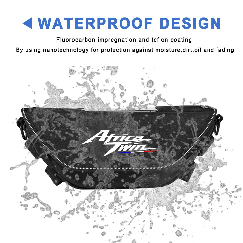 Generico Borsa porta attrezzi per moto per CRF1100L crf1100l africa twin 2024 Borsa da manubrio per moto Borsa da viaggio impermeabile per navigazione