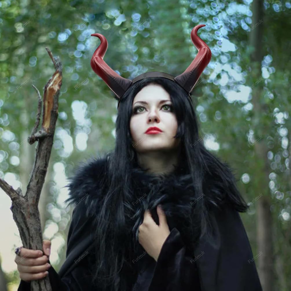 Amazon.com: Handmade Demon Horns Headband, Gothic Devil Horn  display picture 2