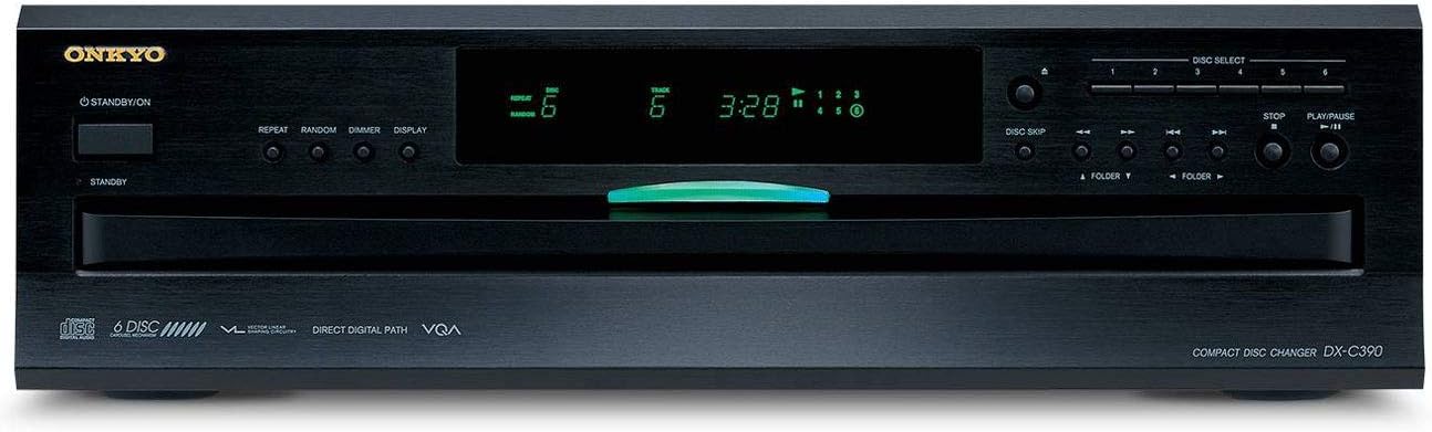 Onkyo DXC390 6 Disc CD Changer,Black